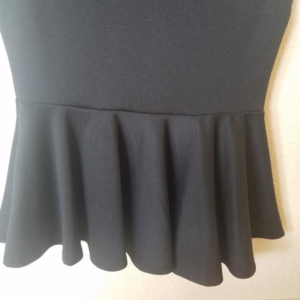 Black Studded Peplum Top - New without tags - Picture 5 of 5